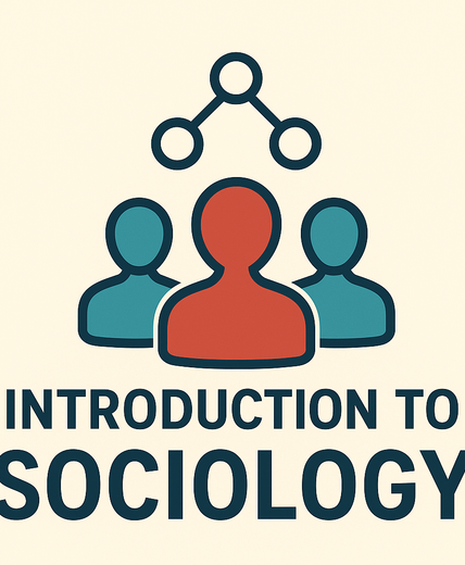The image displays the title for an Introduction to Sociology course or subject.